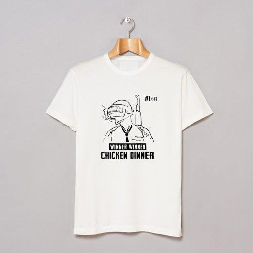 Winner Winner Chicken Dinner PUBG T-Shirt White KM