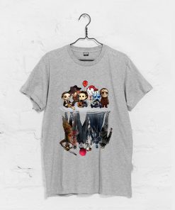 Horror IT Character Friends Halloween Upside Down T Shirt KM