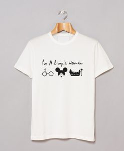 I'm A Simple Woman I Like Harry Potter Disney Mickey Mouse T Shirt KM