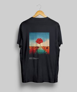 Prosper Sub rosa rose flower T Shirt Back KM