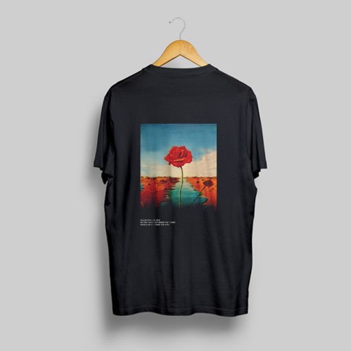 Prosper Sub rosa rose flower T Shirt Back KM