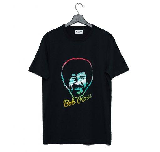 Bob Ross Face Paint T-Shirt KM