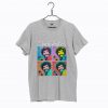 Bob Ross Joy of Painting Colorful Faces Official T-Shirt KM