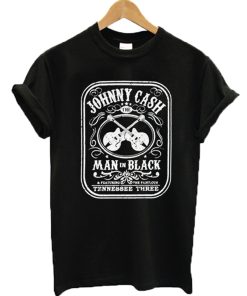 Johnny Cash The Man In Black Featuring The Fabulous Tennessee Three T-Shirt KM