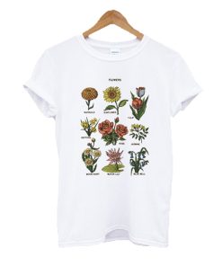 Marigold Sunflower Tulip Flowers T-Shirt KM
