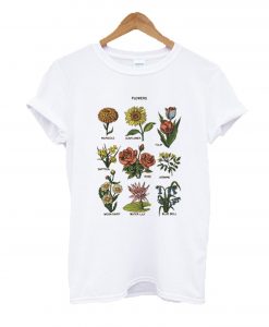 Marigold Sunflower Tulip Flowers T-Shirt KM