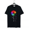 Pretty Choose Kindness Colorful Sunflower T Shirt KM