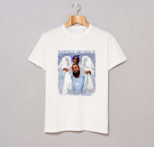 Two Angels Tupac Shakur And Nipsey Hussle T-Shirt KM