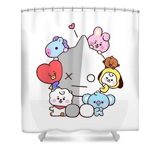 BTS Dolls Shower Curtain KM