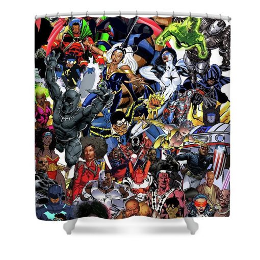 Black Heroes Matter Shower Curtain KM