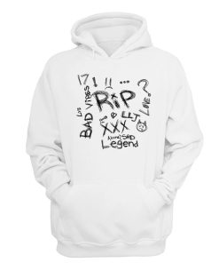 Lil Peep On The Day I Die Would You Even Cry Hoodie White KM
