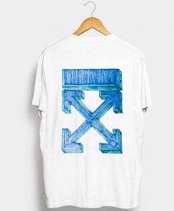 Off White Blue T Shirt KM