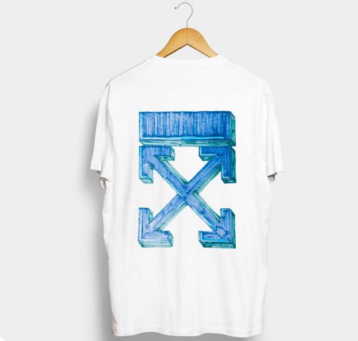 Off White Blue T Shirt KM