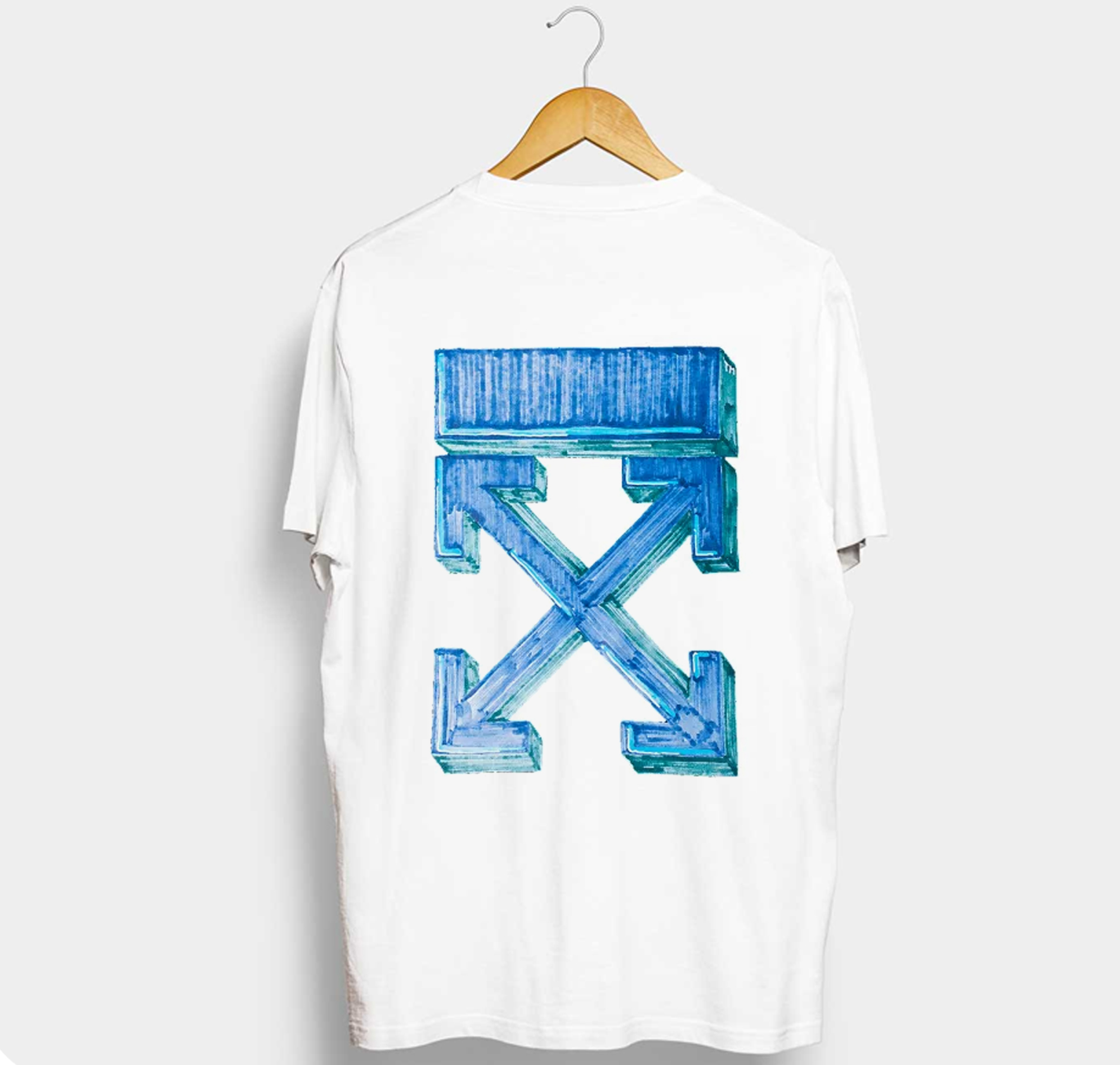 Off-White Blue T-Shirts for Men