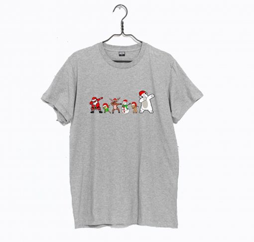 Santa Dabbing Friends Christmas T Shirt KM