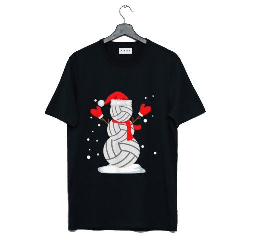 Volleyball Snowman T Shirt KM