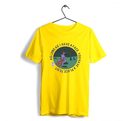 Long As I Have A Face You Have A Place To Sit T-Shirt Yellow KM