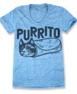 Purrito mexican food T-Shirt KM