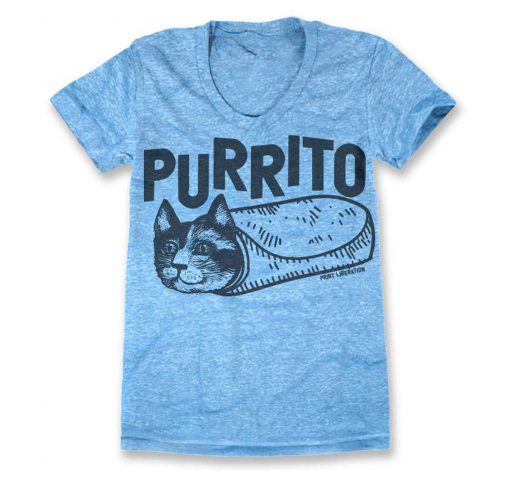 Purrito mexican food T-Shirt KM