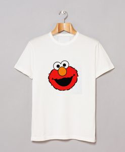 Sesame Street Elmo Cookie Monster T Shirt White KM