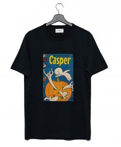 Casper The Friendly Ghost Pumpkin T-Shirt Black KM