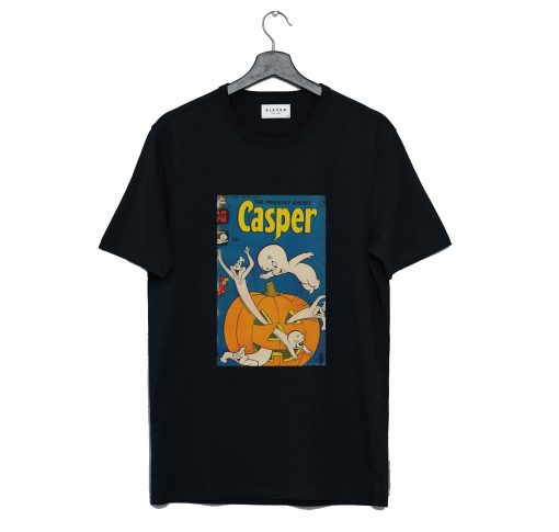 Casper The Friendly Ghost Pumpkin T-Shirt Black KM