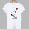 Heart sitting snoopy T Shirt KM