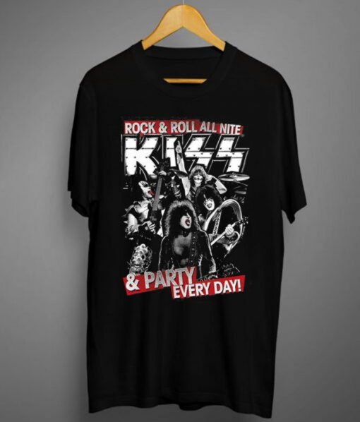 KISS Rock & Roll All Nite And Party Everyday T-Shirt KM