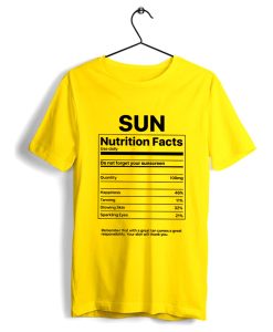 Sun Nutrition Facts T-Shirt KM