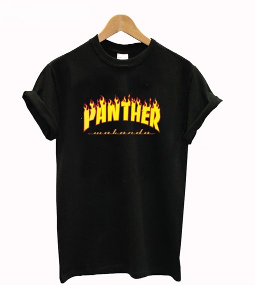 Thrasher Black Panther Wakanda T-Shirt KM