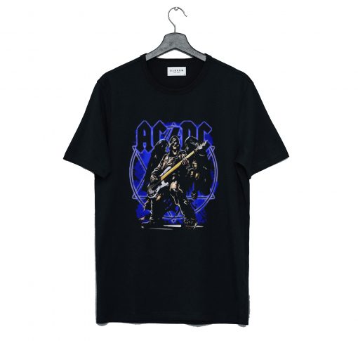 ACDC Band Skeleton Wings T Shirt KM