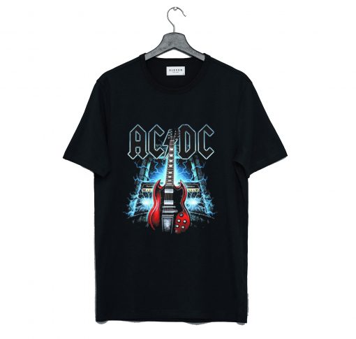 Acdc - Red Thunder Guitar T Shirt KM