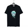 Smiley Face Melt Black Graphic T-Shirt KM