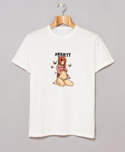 Anxiety Anime Girl Funny T Shirt KM