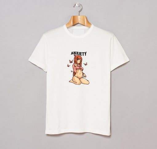 Anxiety Anime Girl Funny T Shirt KM