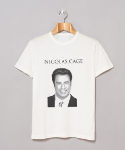 John Travolta Parody Nicolas Cage T-Shirt KM