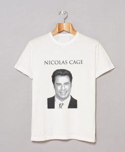 John Travolta Parody Nicolas Cage T-Shirt KM