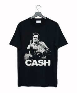 Johnny Cash Men's The Bird Slim Fit T-Shirt KM