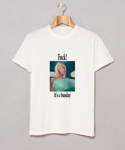 Rebecca More Fuck It’s A Sunday T Shirt White KM