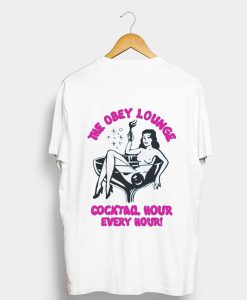 The Obey Lounge Cocktail T-Shirt Back KM