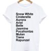 Disney Princess Name T Shirt KM