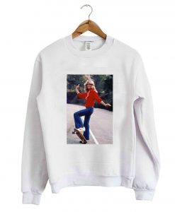 Farrah Fawcett skateboard Sweatshirt KM