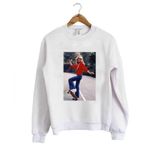 Farrah Fawcett skateboard Sweatshirt KM