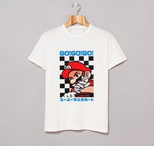 Go Go Go Super Mario Kart Retro Japanese T Shirt KM