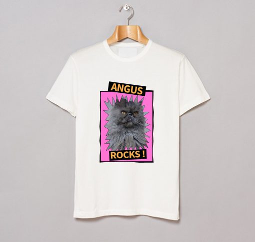 Angus Rocks cat T Shirt KM