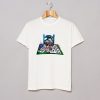 Funny Cat Draw T-Shirt KM