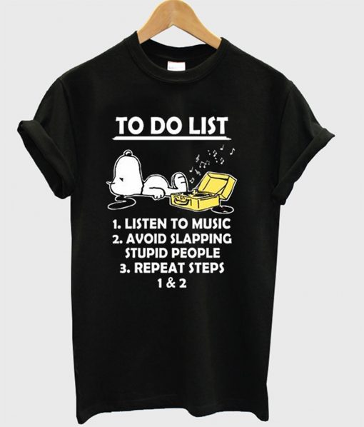 To Do List Snoopy T-Shirt KM