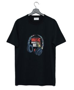 Music makes Me high T-Shirt KM Black