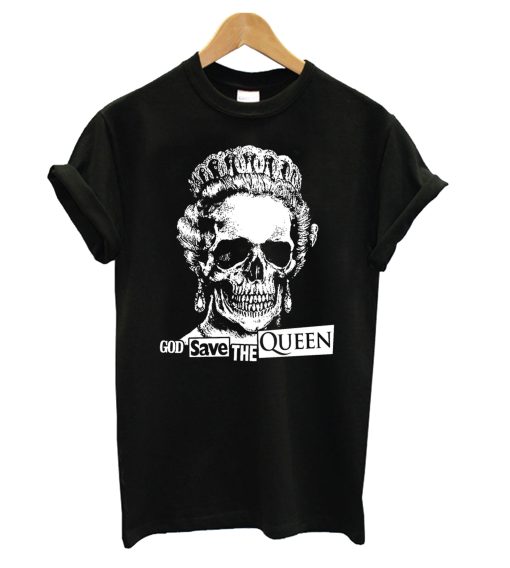 God Save The Queen – Sex Pistols Skull T Shirt KM