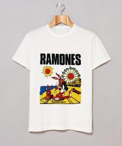 Ramones Rockaway Beach T Shirt White KM